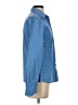 L.L.Bean Houndstooth Blue Long Sleeve Blouse Size XS - photo 4