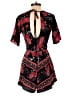 Miami 100% Polyester Floral Black Romper Size S - photo 2