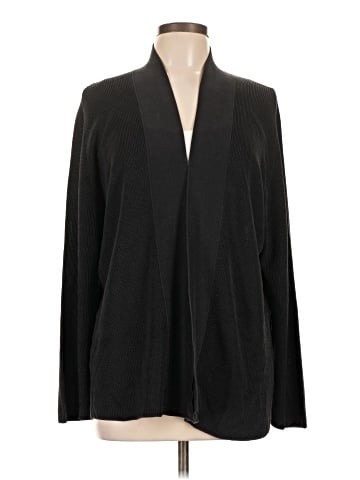 Linda Allard Ellen Tracy Silk Cardigan (view 1)