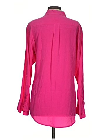 Equipment Long Sleeve Silk Top (view 2)