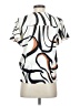 Nine West 100% Polyester Ivory Short Sleeve Blouse Size S - photo 2