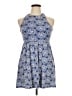 Everly Paisley Blue Casual Dress Size S - photo 1