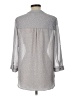 Maurices Polka Dots Gray 3/4 Sleeve Blouse Size L - photo 2