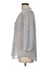 Maurices Polka Dots Gray 3/4 Sleeve Blouse Size L - photo 5