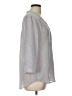 Maurices Polka Dots Gray 3/4 Sleeve Blouse Size L - photo 4
