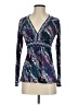 BCBGMAXAZRIA Purple Long Sleeve Blouse Size XS - photo 1