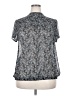 Torrid 100% Polyester Paisley Gray Short Sleeve Blouse Size 2X Plus (2) - photo 1