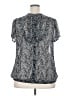 Torrid 100% Polyester Paisley Gray Short Sleeve Blouse Size 2X Plus (2) - photo 2