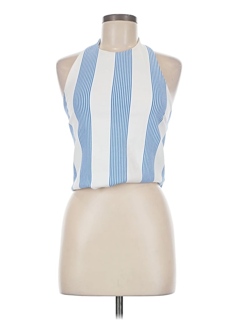 Pre-owned Bishop + Young Sleeveless Blouse In Blue