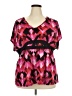 Fashion Bug Pink Short Sleeve Blouse Size 2X - photo 1