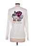 Ivory Ella 100% Cotton Ivory Long Sleeve Top Size M - photo 2