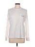 Ivory Ella 100% Cotton Ivory Long Sleeve Top Size M - photo 1