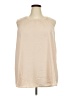 Torrid 100% Polyester Ivory Sleeveless Blouse Size 3X Plus (3) - photo 1