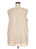 Torrid 100% Polyester Ivory Sleeveless Blouse Size 3X Plus (3) - photo 2