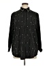 Michel Black Long Sleeve Button-Down Shirt Size 0X (estimated) - photo 1
