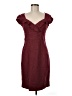 Nanette Lepore Tweed Burgundy Cocktail Dress Size 6 - photo 1