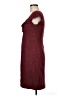 Nanette Lepore Tweed Burgundy Cocktail Dress Size 6 - photo 5