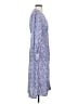 Isalis 100% Polyester Paisley Blue Casual Dress Size S - photo 4