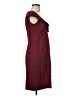 Nanette Lepore Tweed Burgundy Cocktail Dress Size 6 - photo 4