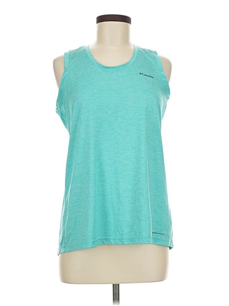 Pre-owned Columbia Sleeveless T-shirt In Teal