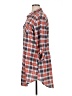 White Mark 100% Polyester Plaid Orange 3/4 Sleeve Blouse Size 1X - photo 5
