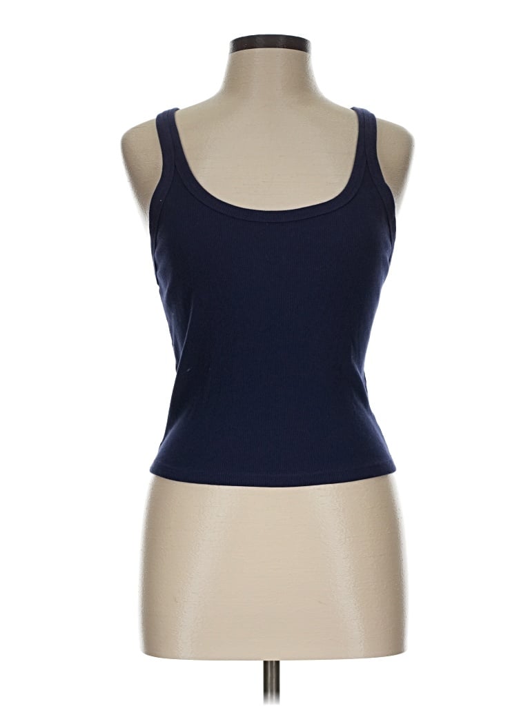 Pre-owned Wild Fable Tank Top Blue Halter Neckline Tops