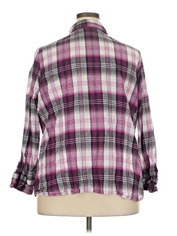 Lane Bryant 3/4 Sleeve Button-Down Shirt (view 2)