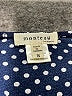 Monteau 100% Polyester Polka Dots Blue Casual Dress Size S - photo 7