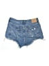 Levi's 100% Cotton Blue Denim Shorts Size 30 waist - photo 2