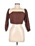 Wild Fable Brown 3/4 Sleeve Blouse Size M - photo 1