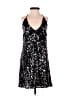 Lulus 100% Polyester Stars Black Cocktail Dress Size S - photo 1