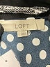 Ann Taylor LOFT 100% Polyester Blue Sleeveless Blouse Size L - photo 7