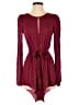 XIX Palms 100% Rayon Solid Burgundy Romper Size XS (1) - photo 1