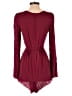 XIX Palms 100% Rayon Solid Burgundy Romper Size XS (1) - photo 2