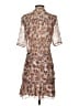 Veronica Beard Paisley Brown Cocktail Dress Size 4 - photo 2