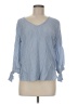 H&M 100% Modal Blue 3/4 Sleeve Blouse Size 6 - photo 1
