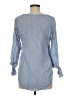 H&M 100% Modal Blue 3/4 Sleeve Blouse Size 6 - photo 2