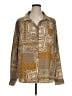 Heyson 100% Polyester Paisley Gold Long Sleeve Blouse Size XL - photo 1