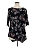 Terra & Sky Black 3/4 Sleeve Blouse Size 0X - photo 2