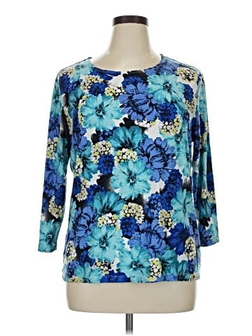 JM Collection 3/4 Sleeve Top (view 1)