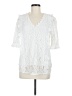 Unbranded 100% Polyester White 3/4 Sleeve Blouse Size M - photo 1