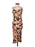 MONTE 100% Rayon Floral Orange Cocktail Dress Size XS - photo 1