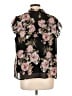 Alice + Olivia Floral Black Sleeveless Blouse Size L - photo 2