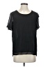 Pleione 100% Polyester Black Short Sleeve Blouse Size S - photo 1