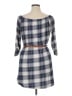 No Comment Plaid Blue Casual Dress Size XL - photo 2