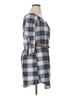 No Comment Plaid Blue Casual Dress Size XL - photo 4