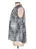 T Tahari Gray Sleeveless Blouse Size L - photo 5