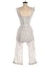 Heartloom 100% Linen Stripes Ivory Jumpsuit Size S - photo 2