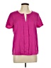 Shein 100% Polyester Pink Short Sleeve Blouse Size L - photo 1