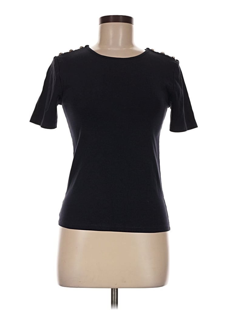 Pre-owned Ann Taylor Short Sleeve T-shirt In Black
